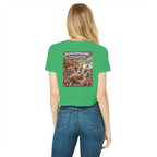 The Silver Shivers Band Classic Women's Cropped Raw Edge T-Shirt