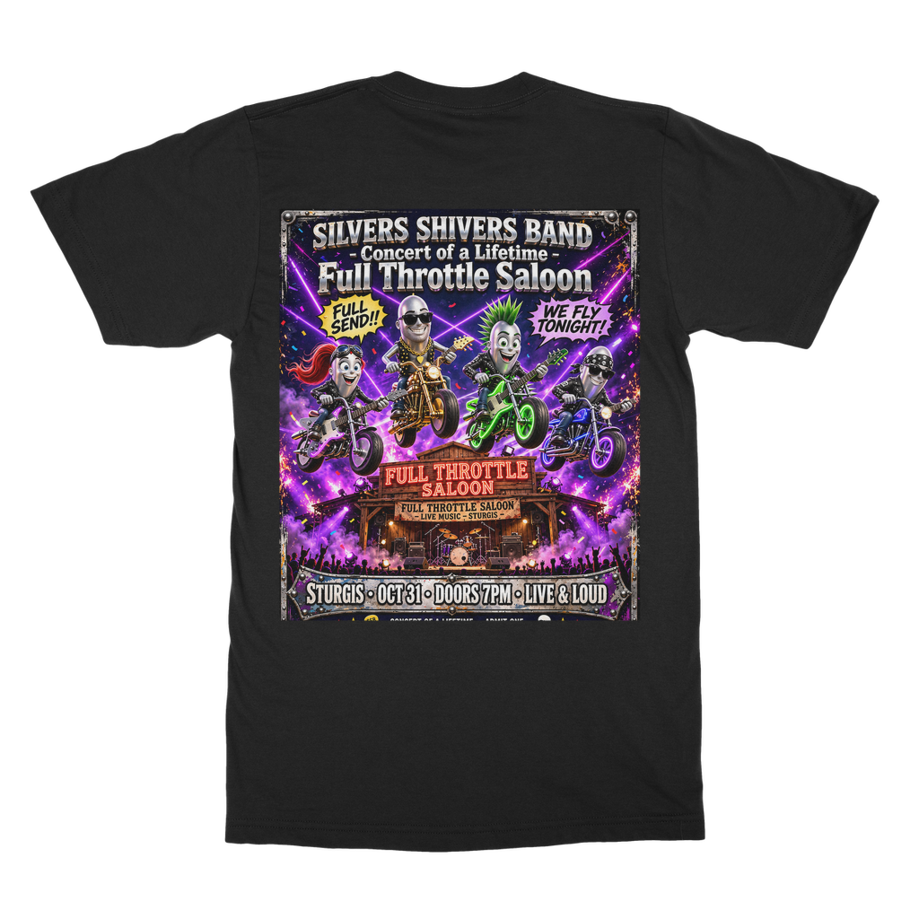 The Silver Shivers Band Classic Heavy Cotton Adult T-Shirt