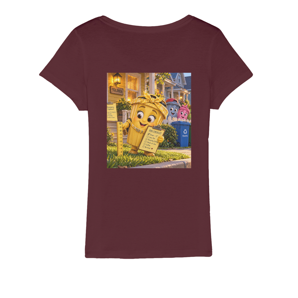 Trash Can Row Organic Jersey Women's T-Shirt