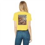 The Silver Shivers Band Classic Women's Cropped Raw Edge T-Shirt