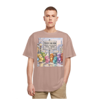 Trash Can Row Heavy Oversized T-Shirt