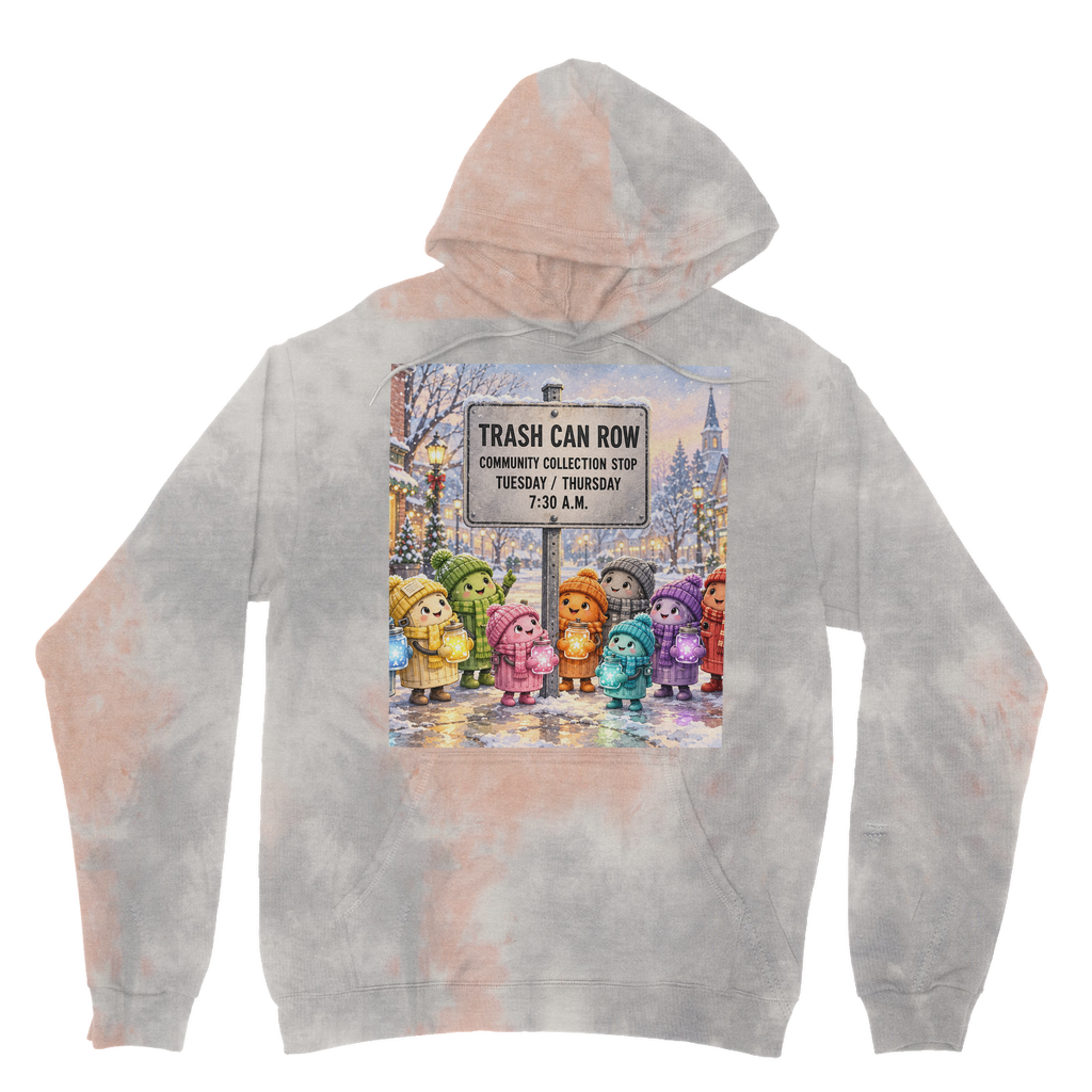 Trash Can Row Tie Dye Hoodie