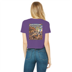 The Silver Shivers Band Classic Women's Cropped Raw Edge T-Shirt