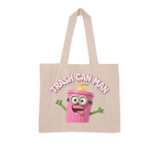 TRASH CAN MAN Large Organic Tote Bag