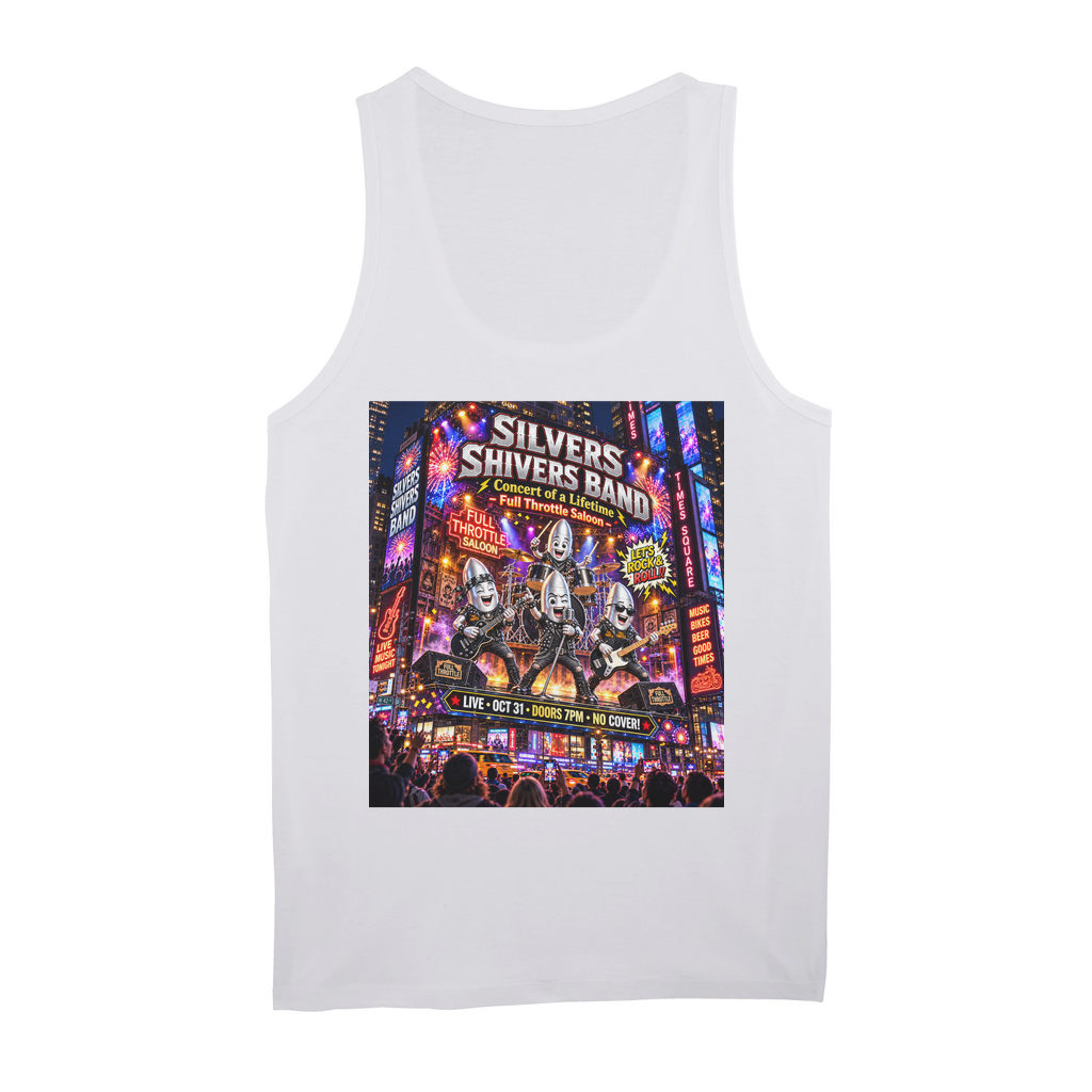 The Silver Shivers Band Organic Jersey Unisex Tank Top