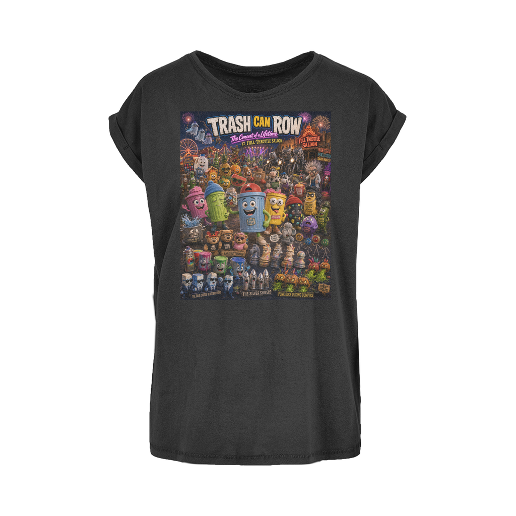 Trash Can Row CONCERT FOR A LIFETIME Women's Extended Shoulder T-Shirt XS-5XL