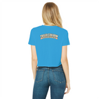 Trash Can Row – Classic Women's Cropped Raw Edge T-Shirt