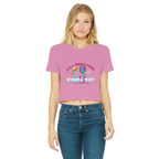 AOP Classic Women's Cropped Raw Edge T-Shirt