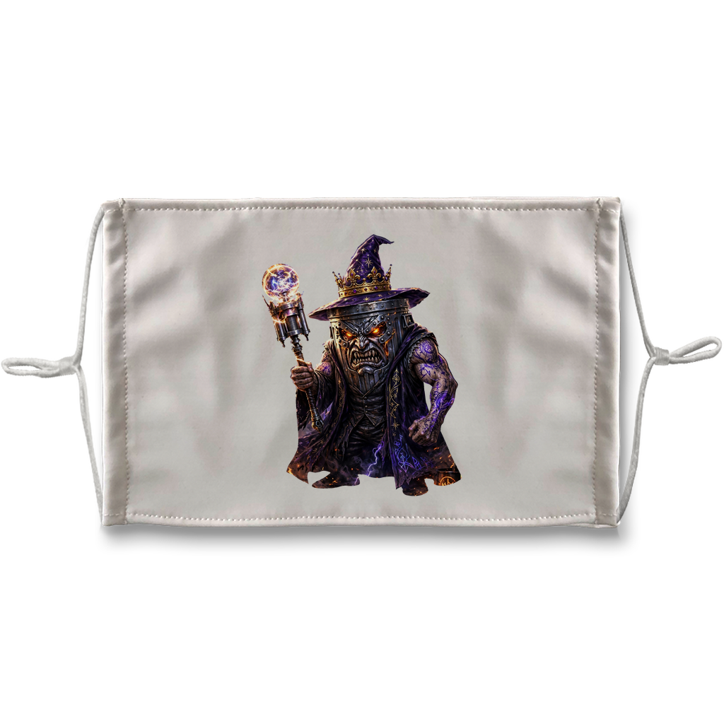 angry can man Sublimation Face Mask