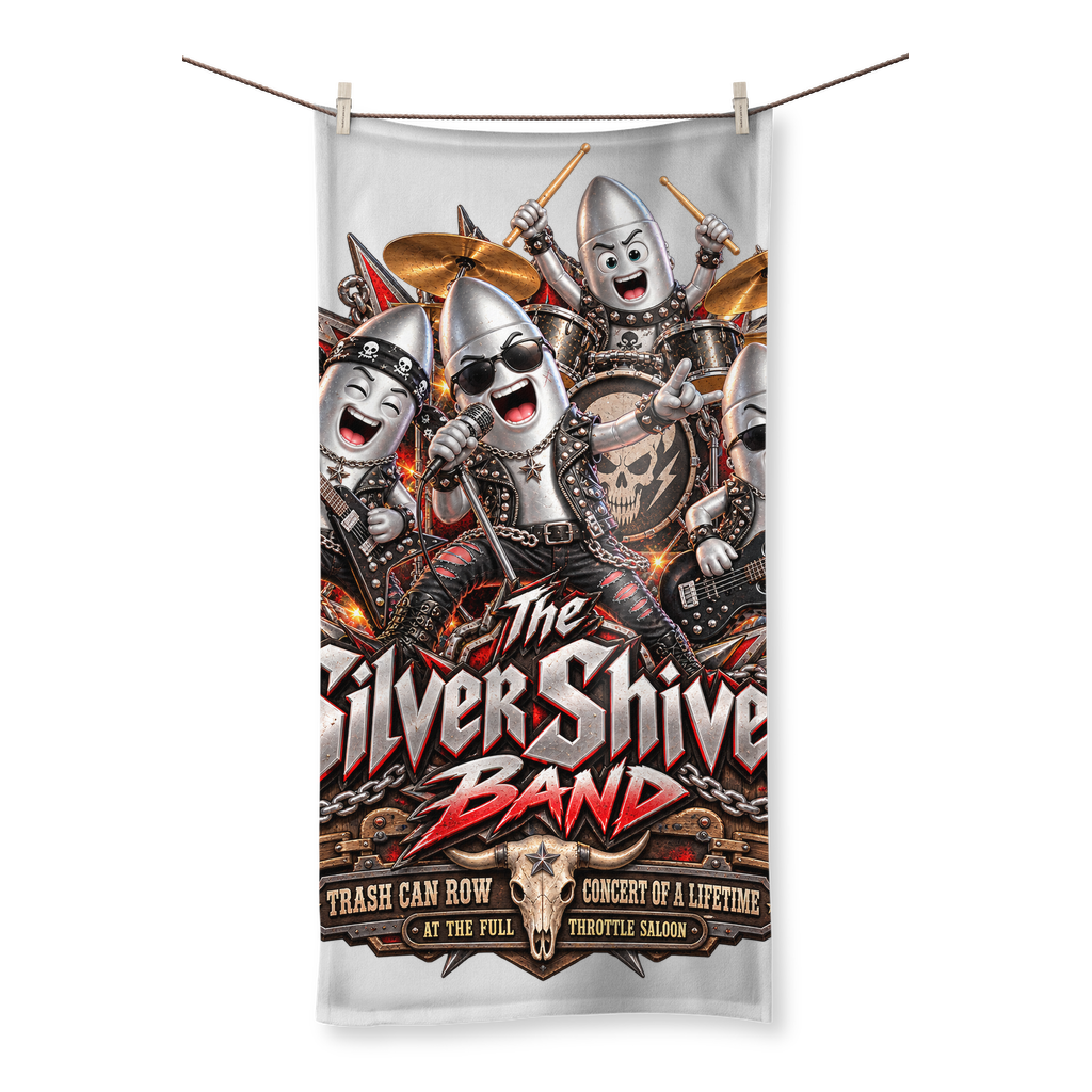 The Silver Shivers Band Sublimation All Over Towel