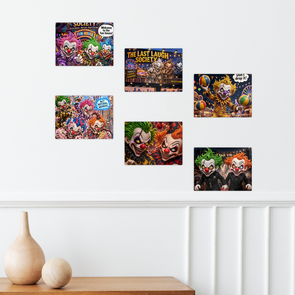 The Last Laugh Society Rectangle Wall Tiles Set of 6