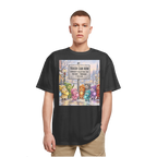 Trash Can Row Heavy Oversized T-Shirt