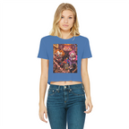 The Last Laugh Society Classic Women's Cropped Raw Edge T-Shirt