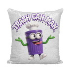 TRASH CAN MAN Sequin Cushion Cover