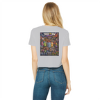 Trash Can Row: Concert for a Lifetime – Classic Women's Cropped Raw Edge T-Shirt