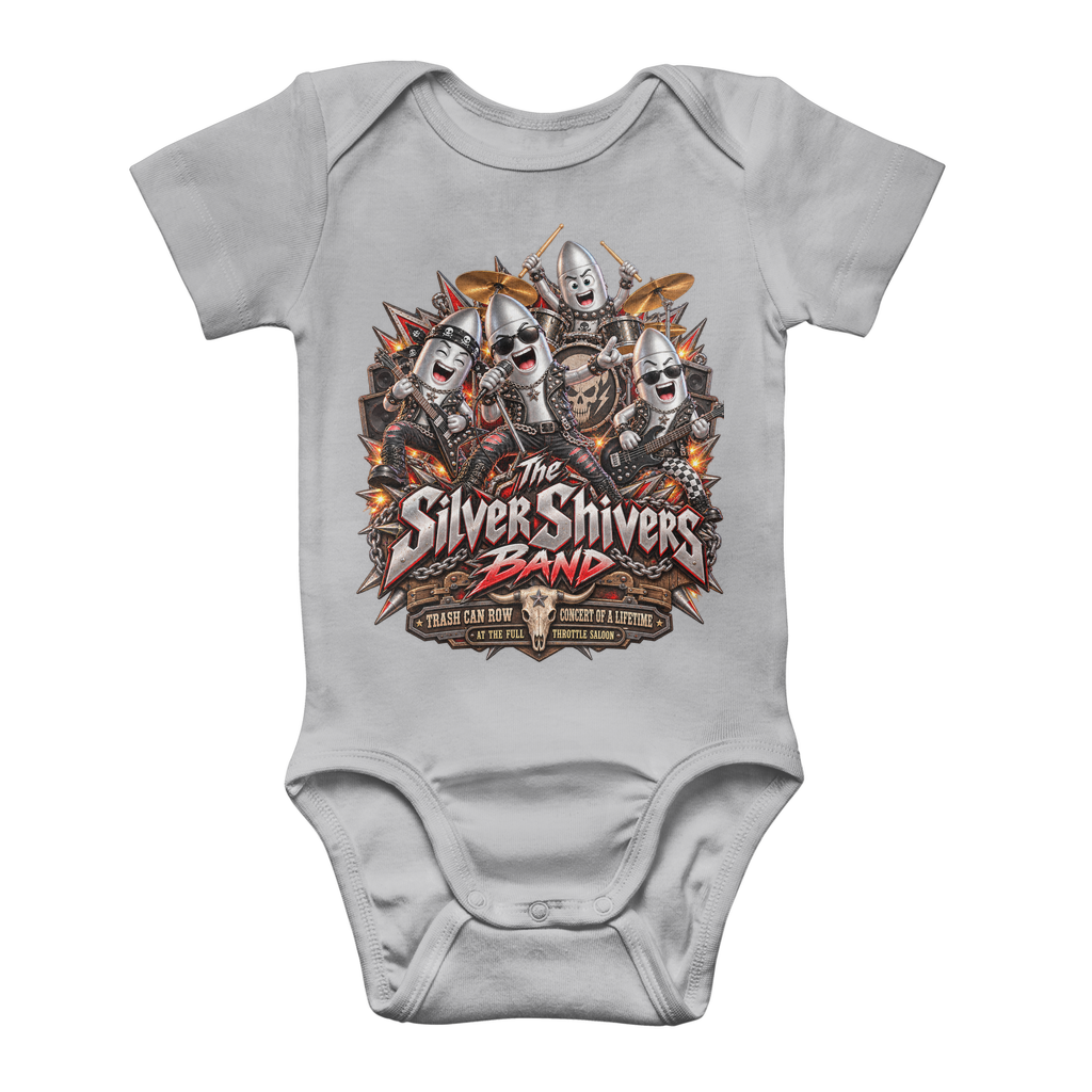 The Silver Shivers Band Classic Baby Onesie Bodysuit