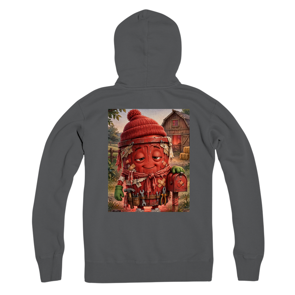 Trash Can Row – Premium Adult Zip Hoodie