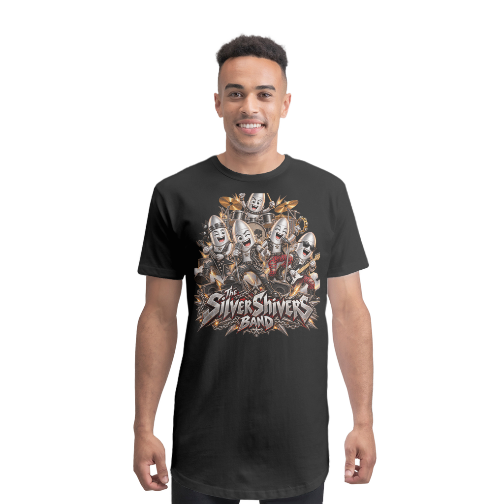 The Silver Shivers Band Premium Long Body T-Shirt