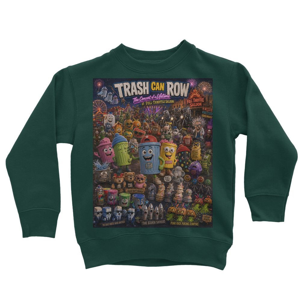 Trash Can Row: Concert for a Lifetime – Classic Kids Sweatshirt