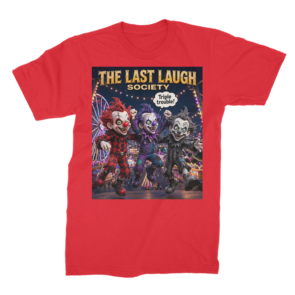 The Last Laugh Society Premium Jersey Adult T-Shirt