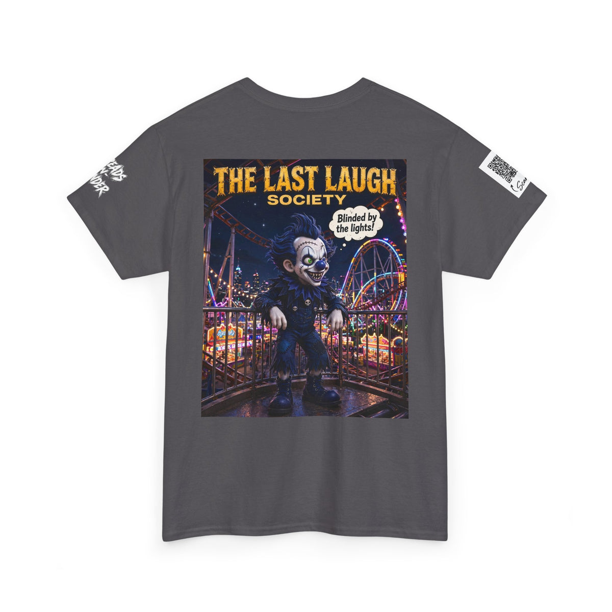 The Last Laugh Society Tee #106 — Carnival Clown Horror Graphic T-Shirt