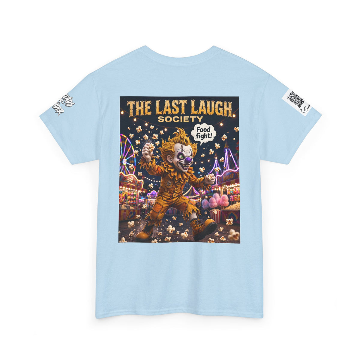 The Last Laugh Society Tee #158 — Carnival Clown Horror Graphic T-Shirt