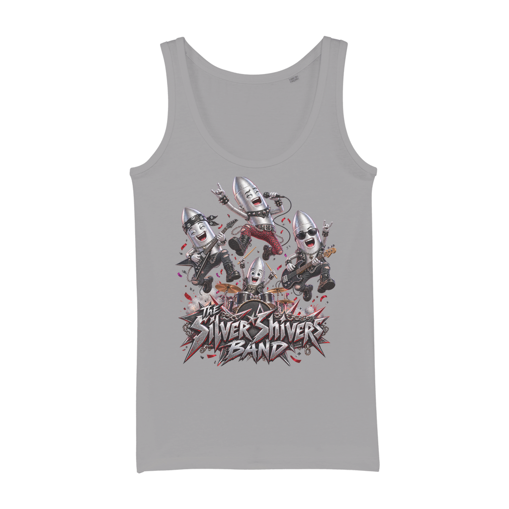 The Silver Shivers Band Organic Jersey Womens Tank Top