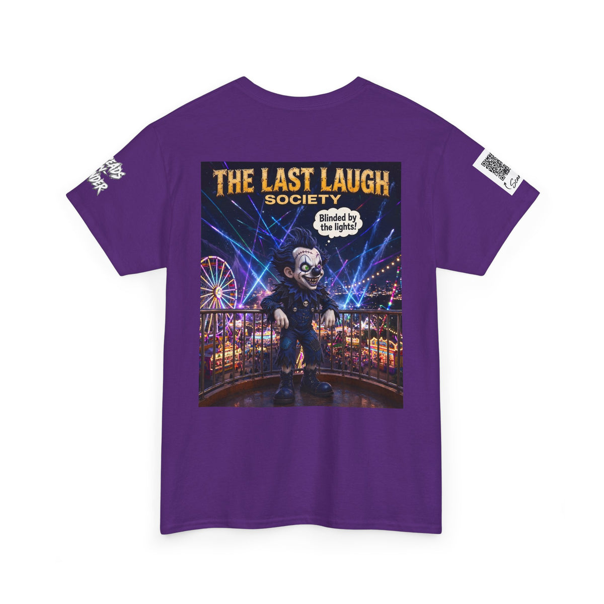 The Last Laugh Society Tee #118 — Carnival Clown Horror Graphic T-Shirt