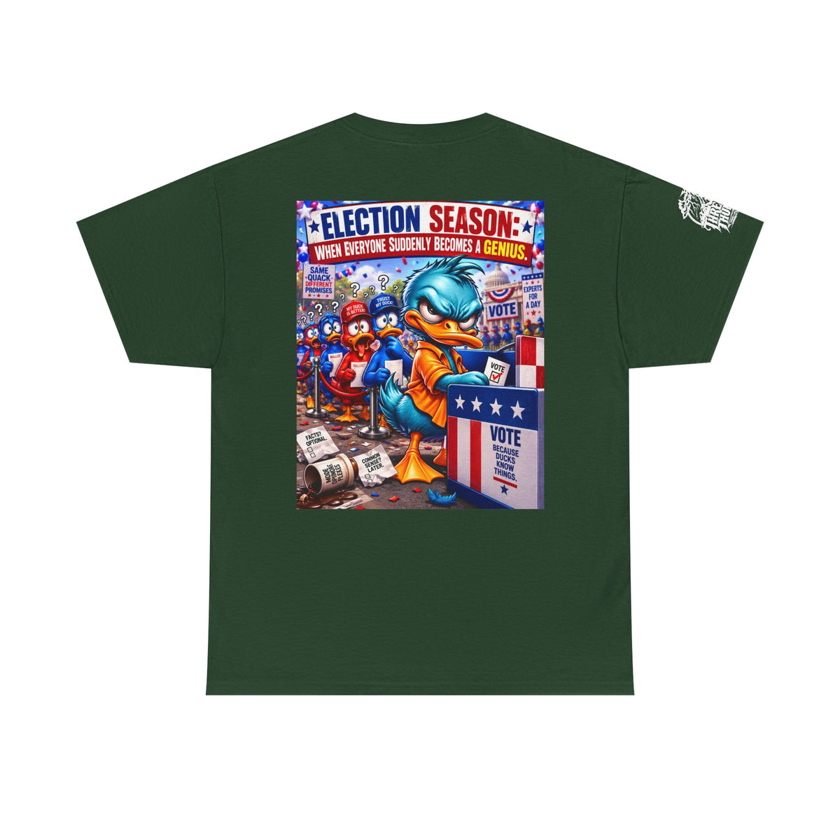 Election Season — When Everyone Suddenly Becomes a Genius Back Graphic Tee