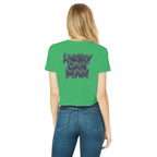ANGRY CAN MAN 3.0 Classic Women's Cropped Raw Edge T-Shirt
