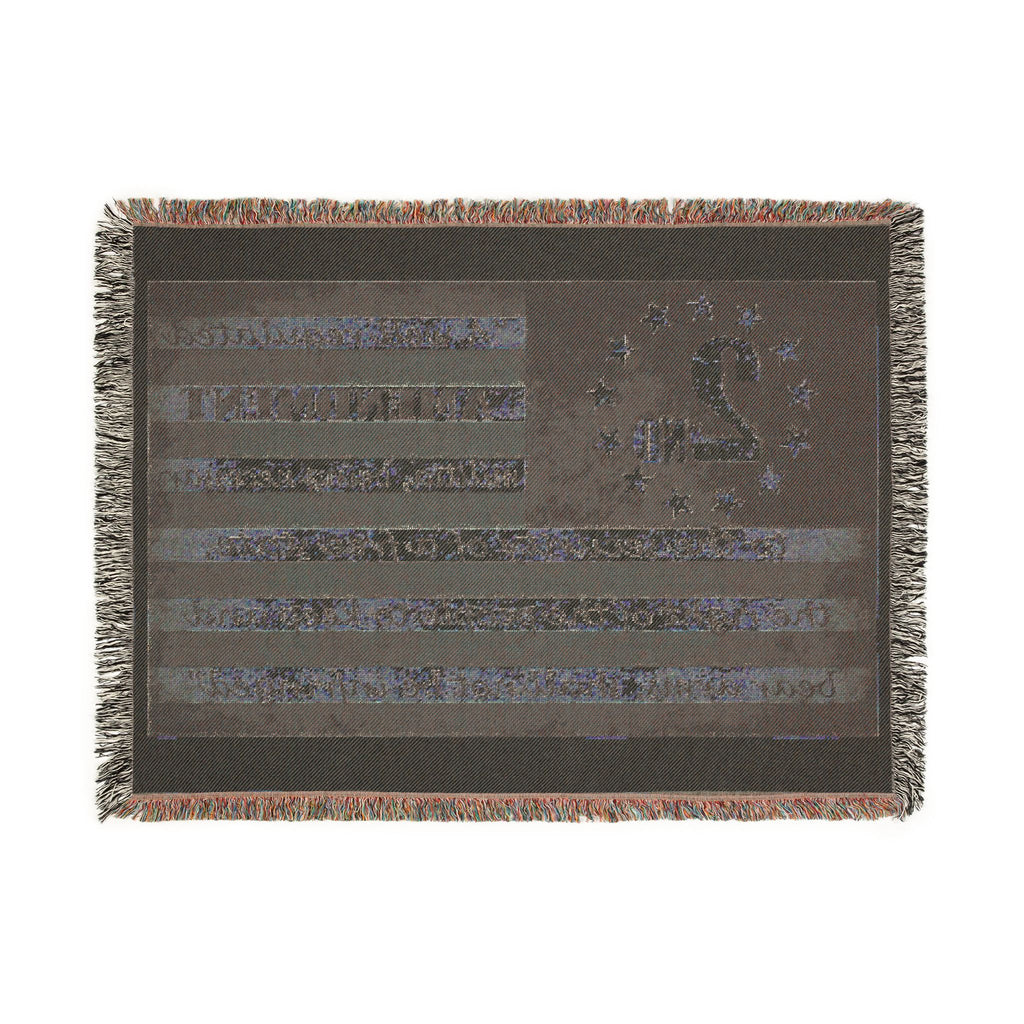 2nd Amendment American Flag Woven Blanket — Patriotic Gun Rights Throw