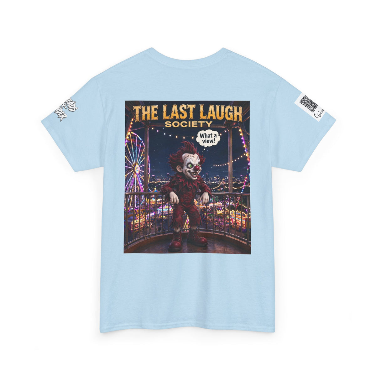 The Last Laugh Society Tee #101 — Carnival Clown Horror Graphic T-Shirt