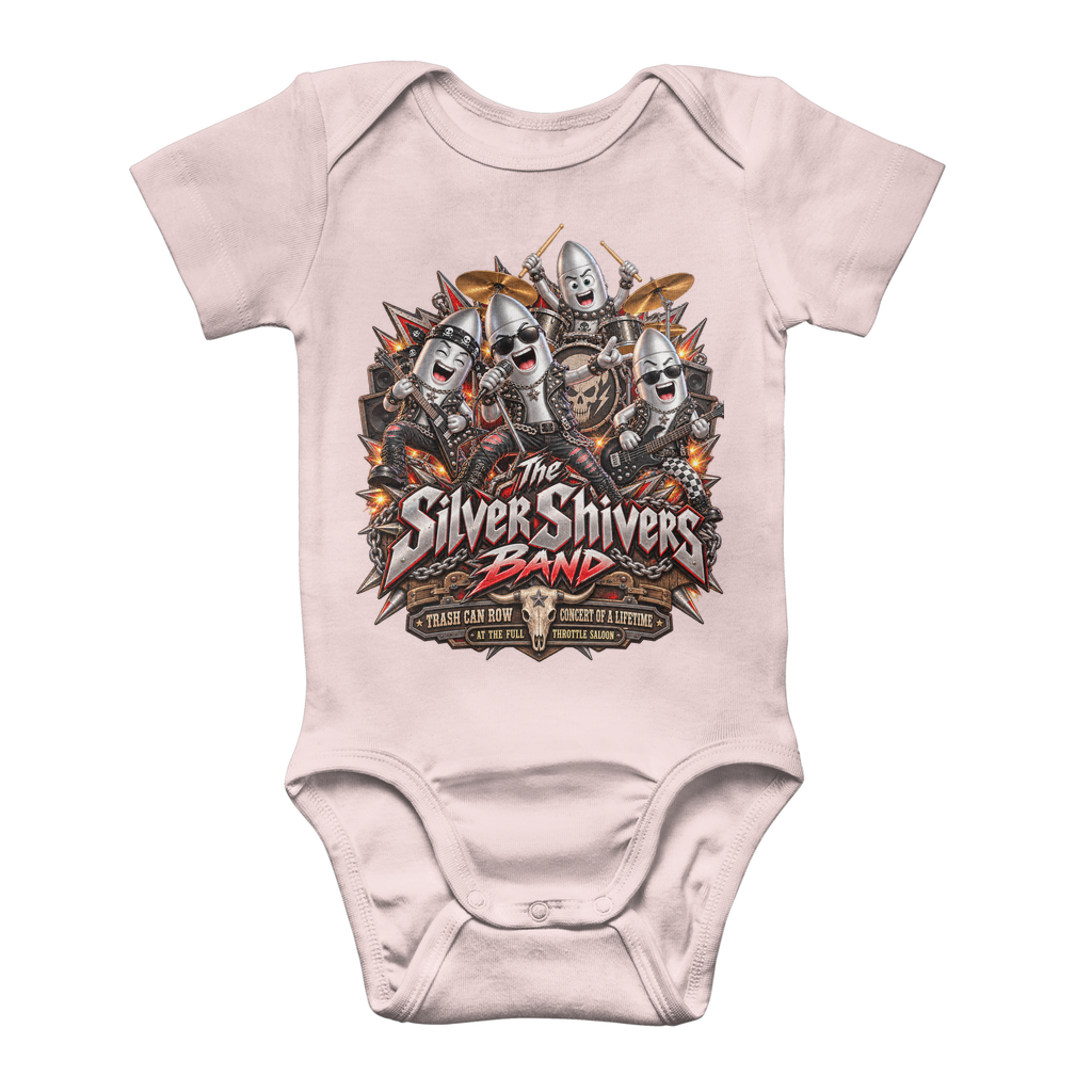 The Silver Shivers Band Classic Baby Onesie Bodysuit
