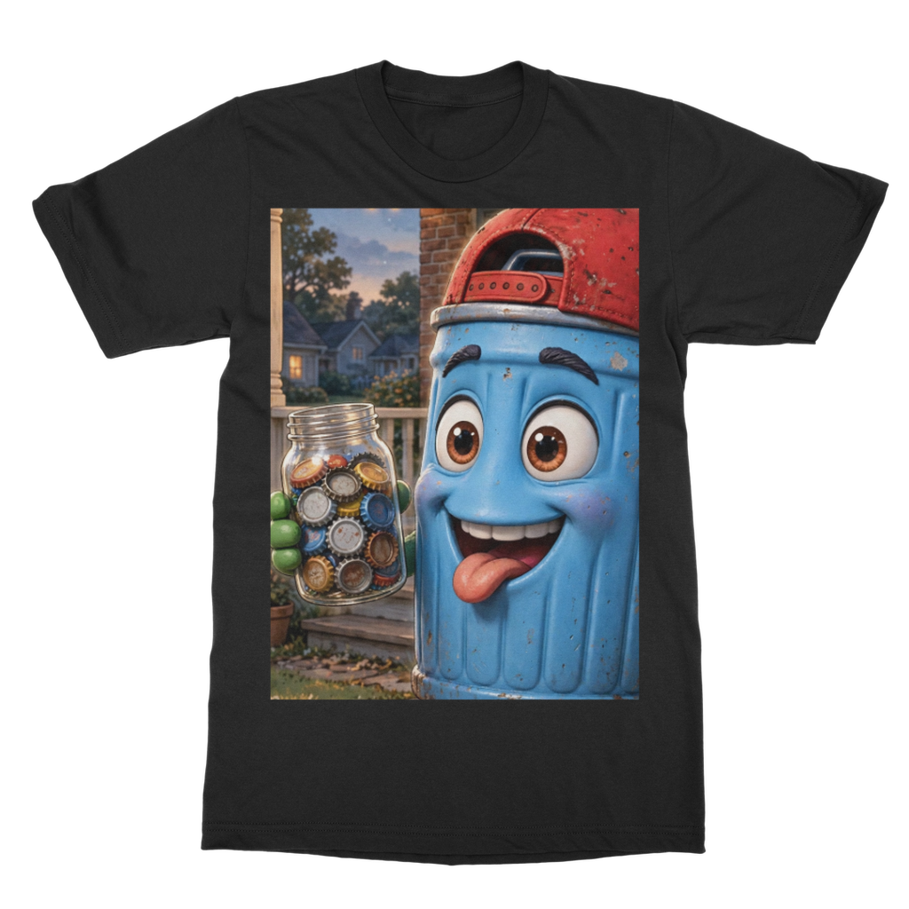 Trash Can Row T-Shirt Dress