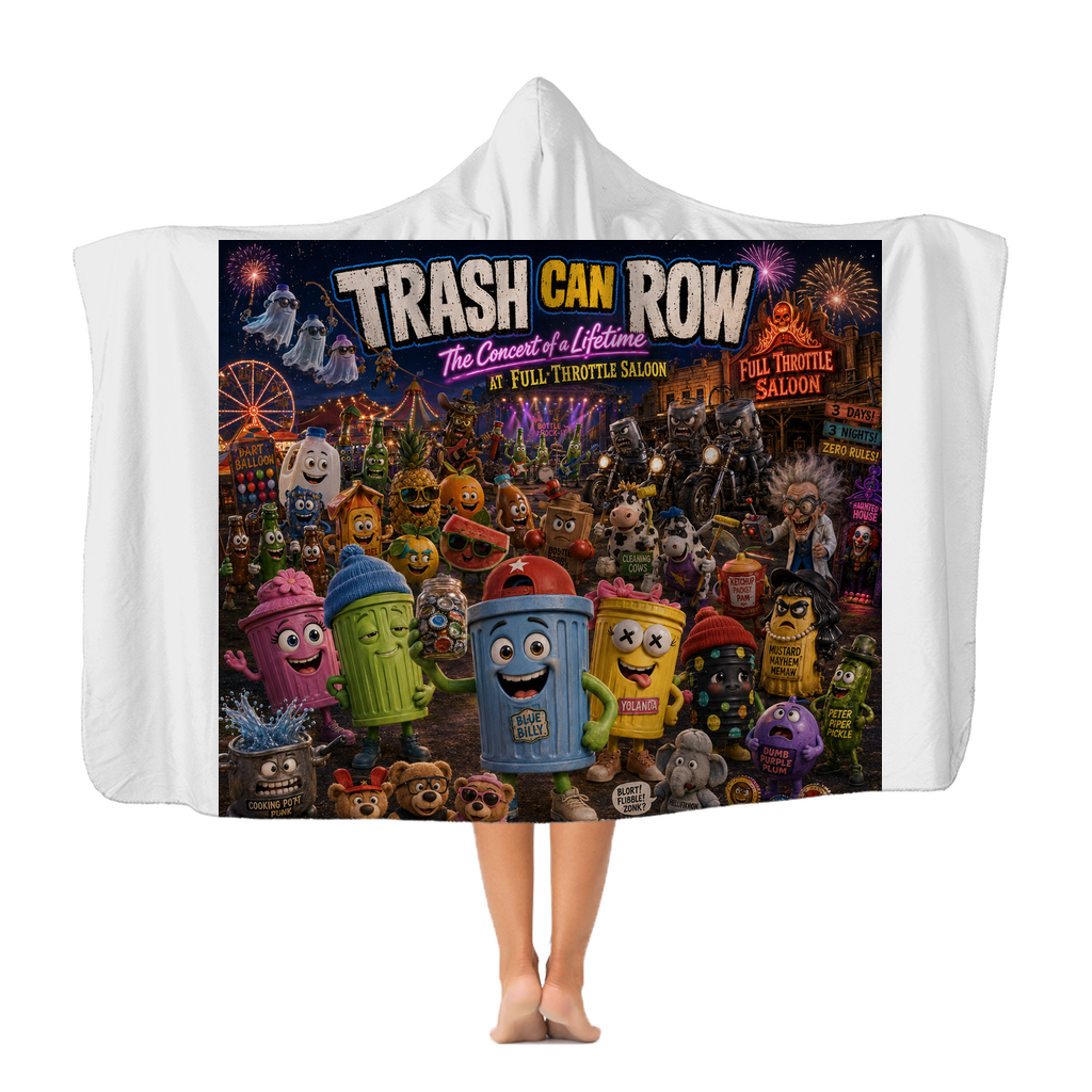 Trash Can Row: Concert for a Lifetime – Premium Adult Hooded Blanket