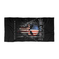 Patriotic Punisher Skull Beach Towel – "Come and Take It" 2nd Amendment Design
