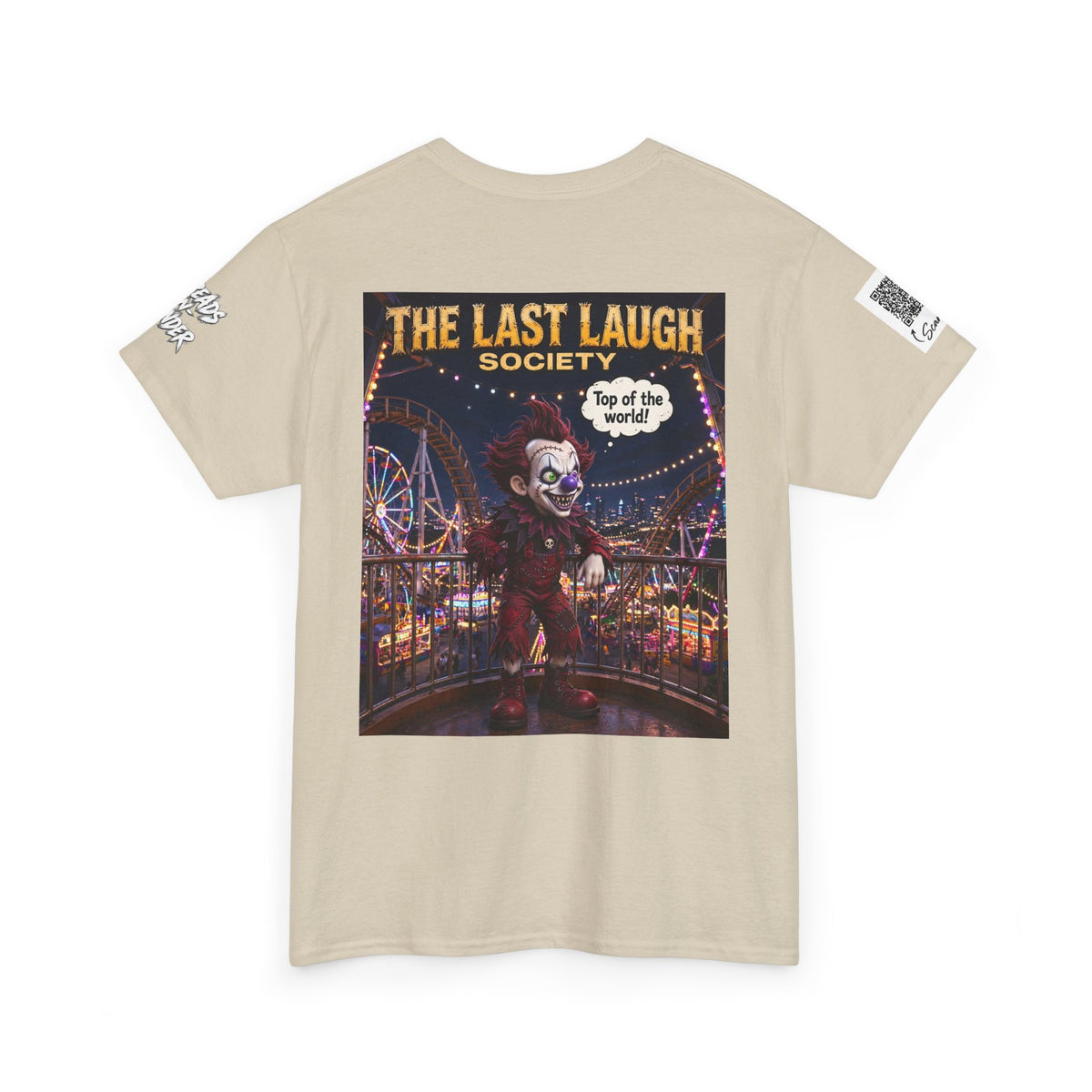 The Last Laugh Society Tee #111 — Carnival Clown Horror Graphic T-Shirt