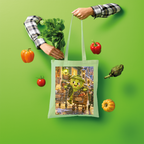 Trash Can Row Shopper Tote Bag