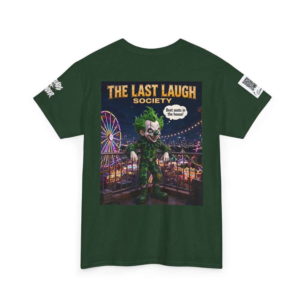 The Last Laugh Society Tee #154 — Carnival Clown Horror Graphic T-Shirt