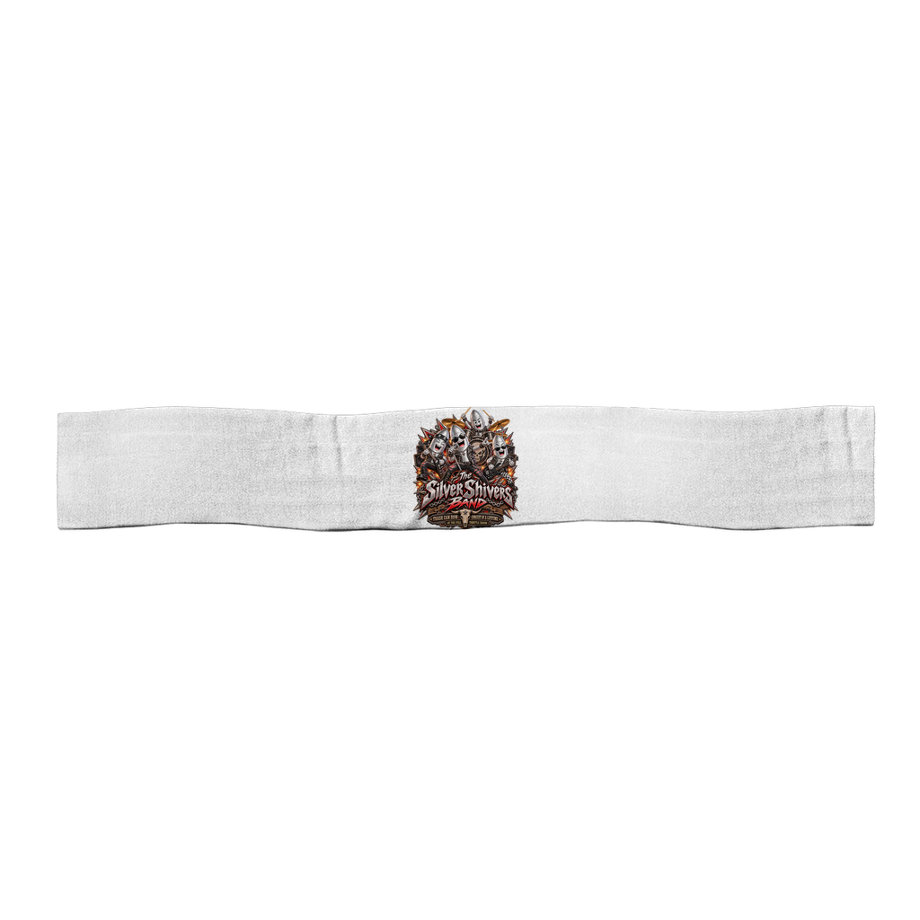 The Silver Shivers Band Satin Sports Scarf