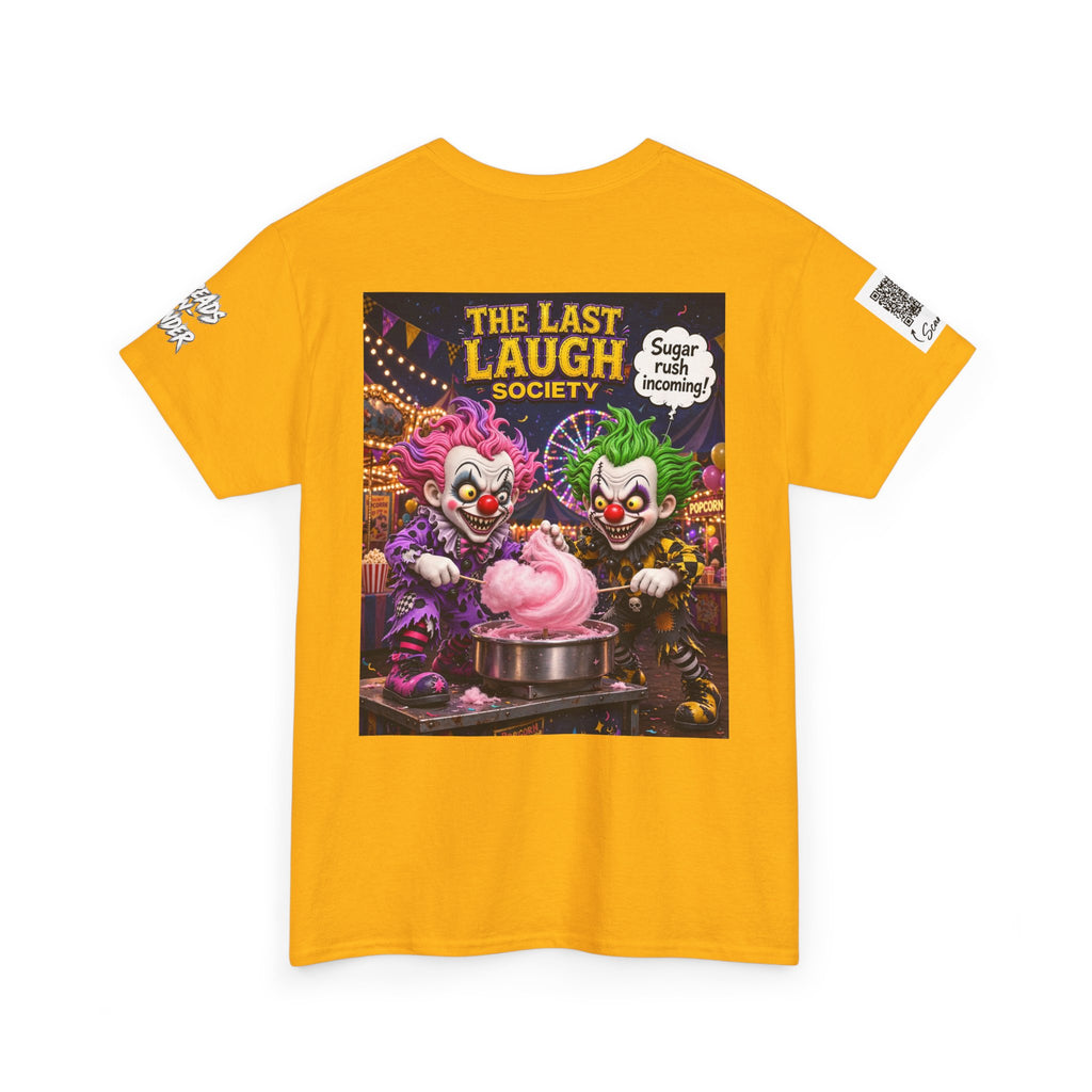 The Last Laugh Society Tee #134 — Carnival Clown Horror Graphic T-Shirt