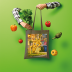 Trash Can Row Shopper Tote Bag