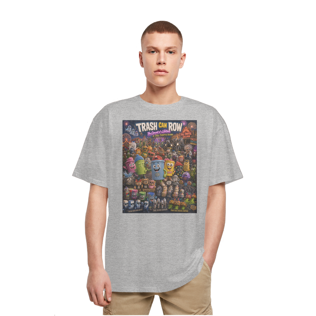 Trash Can Row CONCERT FOR A LIFETIME Heavy Oversized T-Shirt