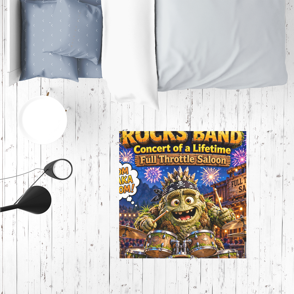 Falling Rocks COllection Sublimation Mat / Carpet / Rug / Play Mat / Pet Feeding Mat
