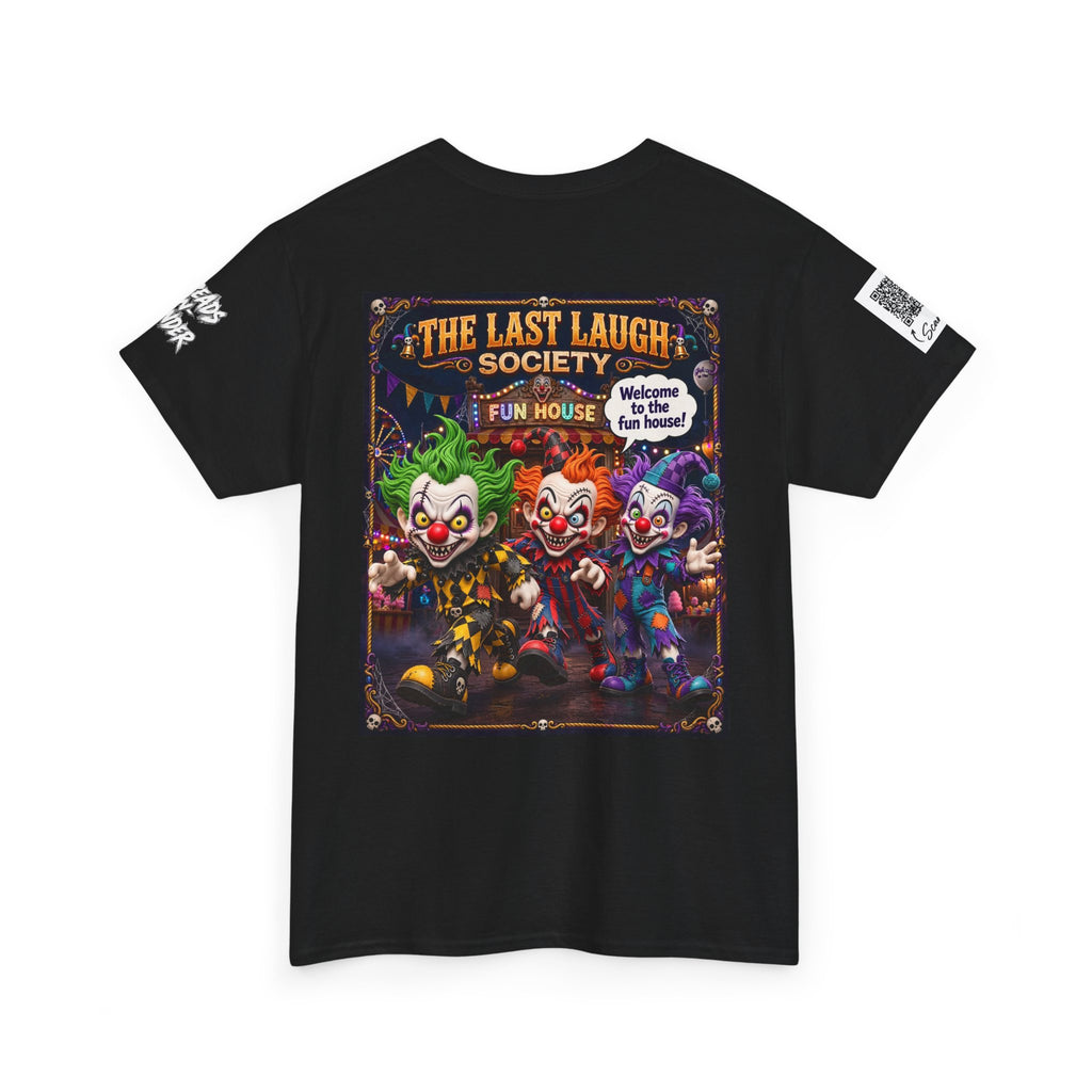 The Last Laugh Society Tee #122 — Carnival Clown Horror Graphic T-Shirt