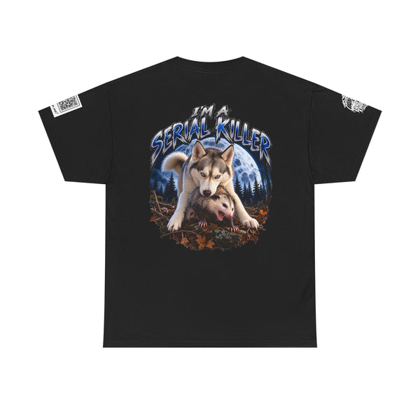 T-Shirt — "I'm a Serial Killer" Wolf Graphic Tee