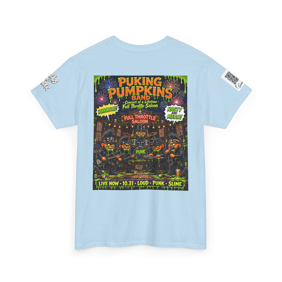 The puking Pumpkins Band — Concert of Life - Horror Graphic T-Shirt