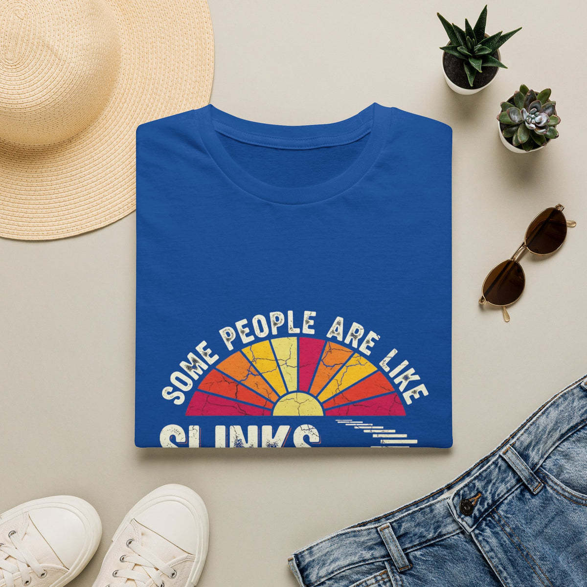 T‑Shirt — Vintage Sunrise 'Some People Are Like Sunrises' Graphic Tee