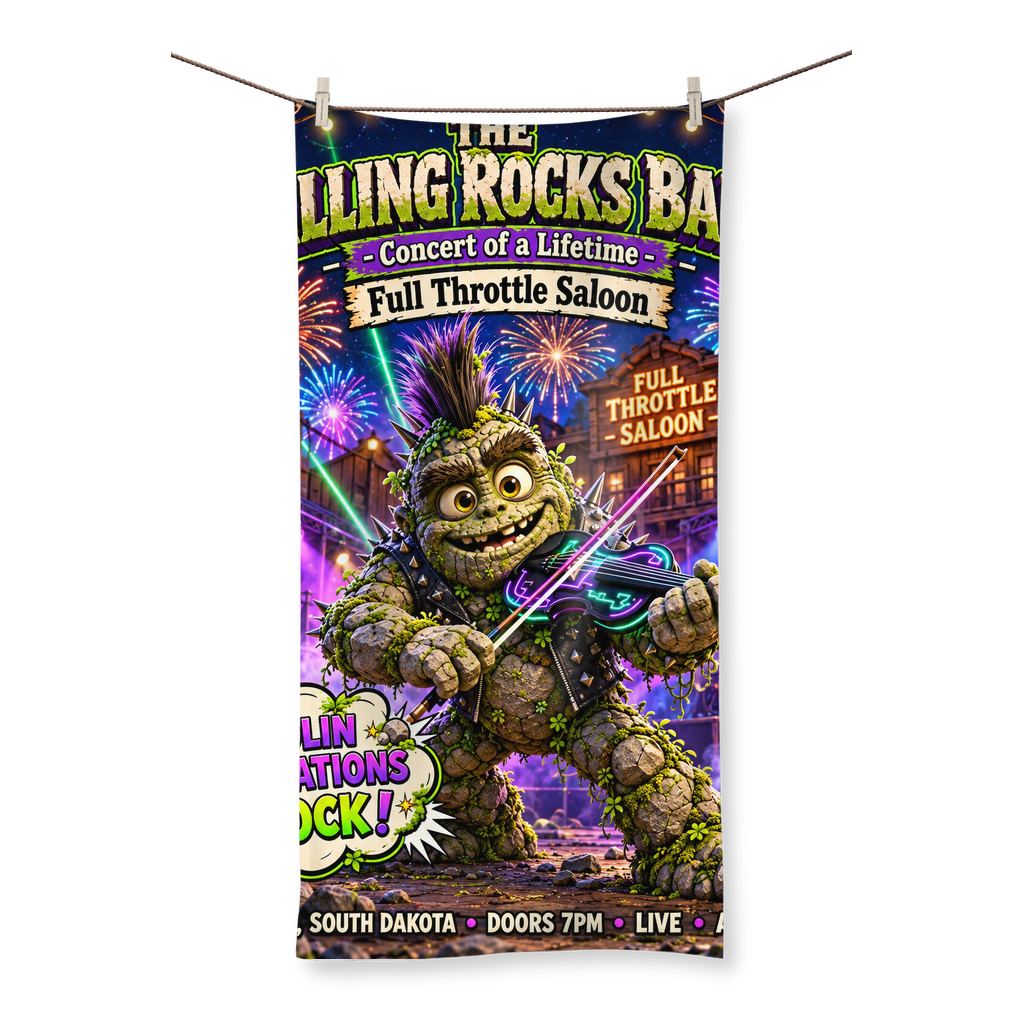 Falling Rocks COllection Sublimation All Over Towel
