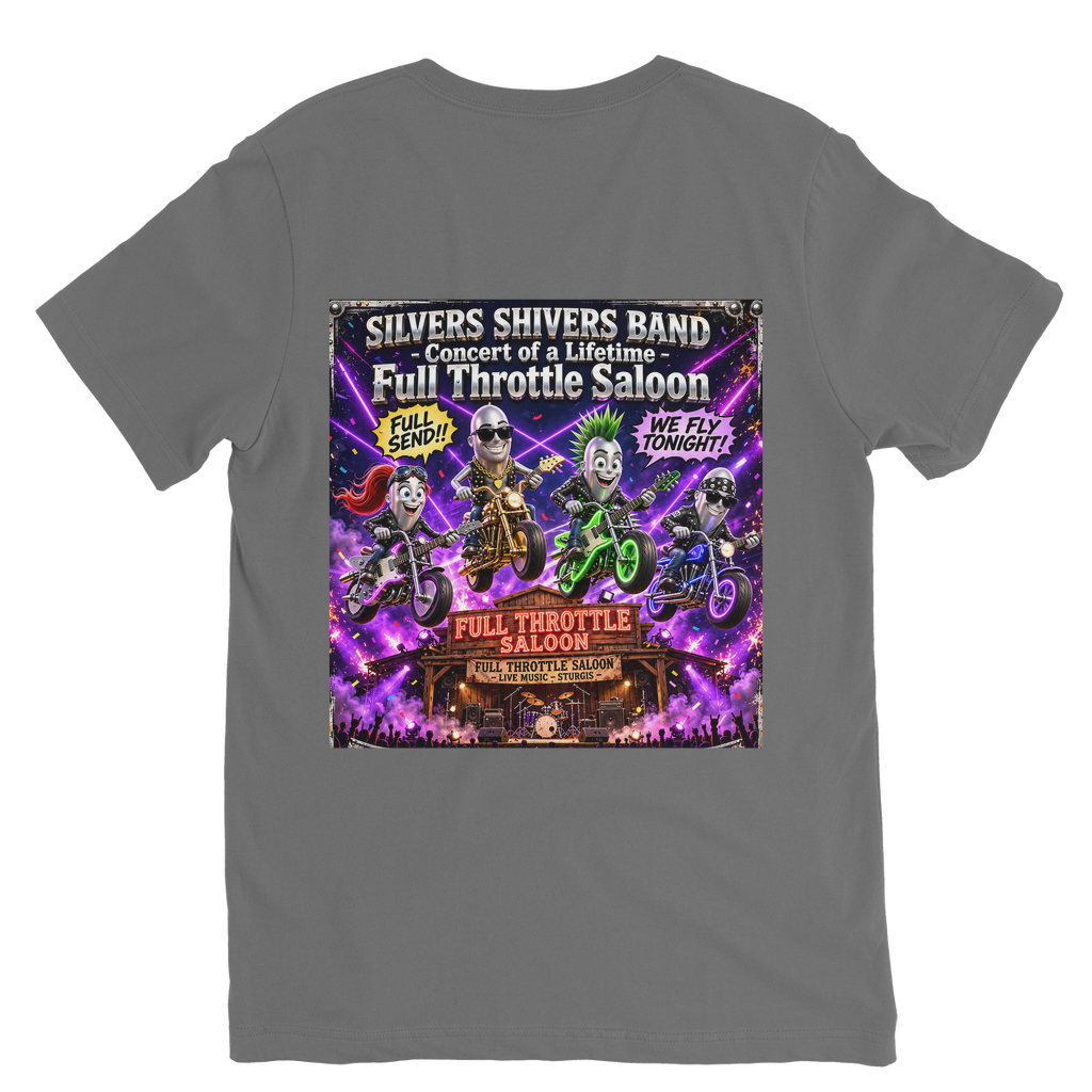 The Silver Shivers Band Classic V-Neck T-Shirt